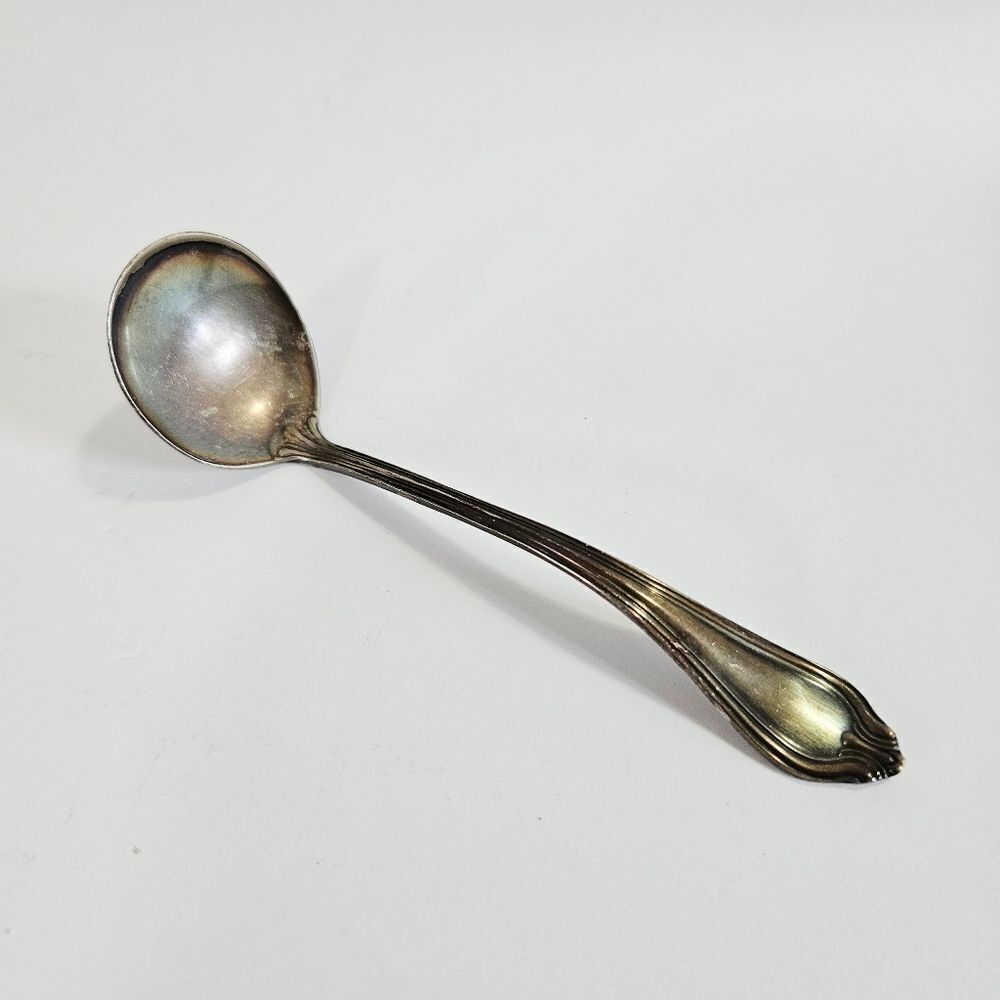 Antique American Silver Co ASCO Silver Plate Monticello Pattern 1907 Sauce Ladle
